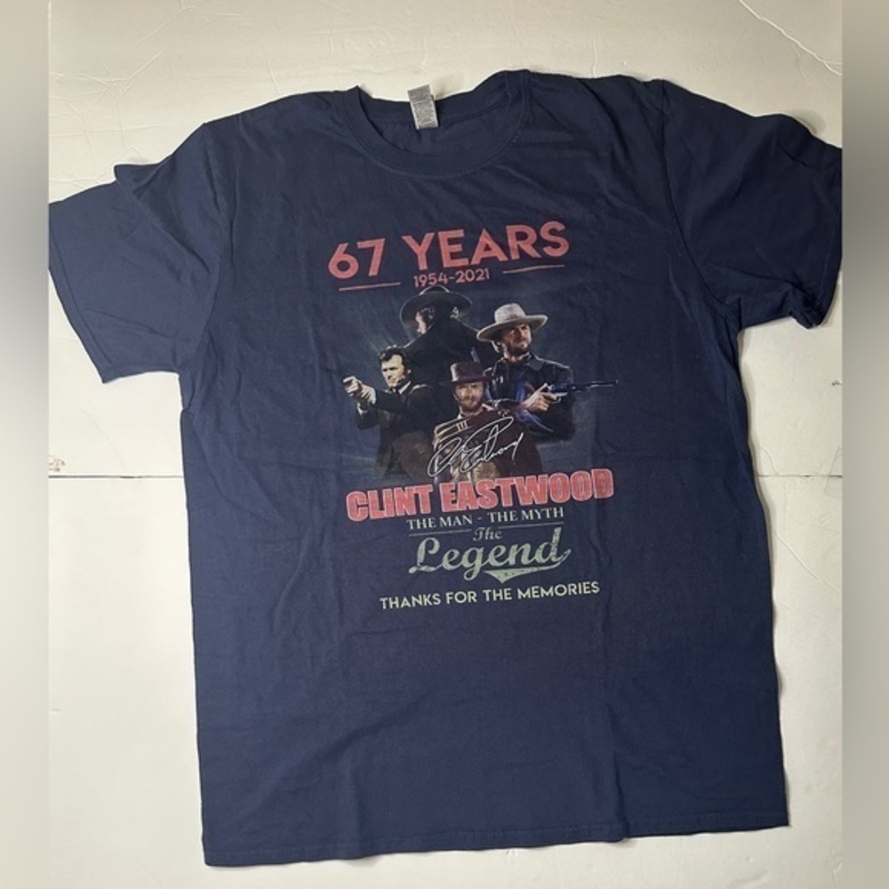 Clint Eastwood Legend Graphic Tees Unisex Large